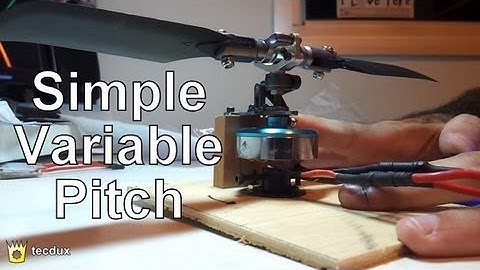 DIY: Simple Variable Pitch for Brushless Motor