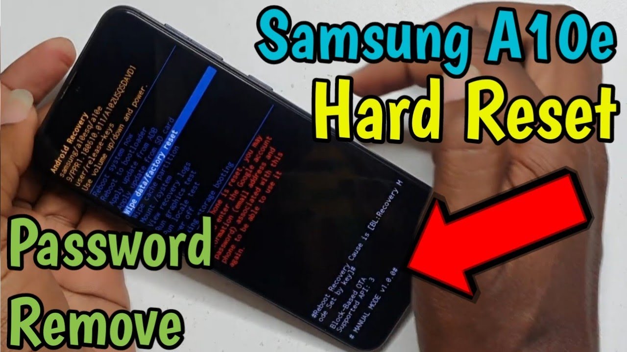 How To Factory Reset A Samsung A10e