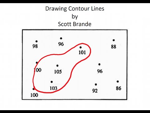 how to draw a topographic map How To Draw Contour Lines On A Map Youtube