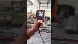 حساب سماكة جلفنة الحديد قبل الدهان How to   calculate steel galvanized by elcometer beforepainting