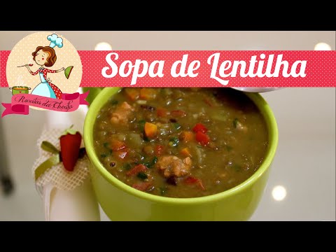 Para o Reveillon - Sopa de Lentilha