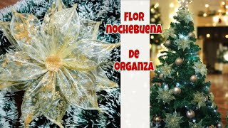 Flor Nochebuena 🎄 muy fácil de hacer