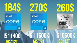 I5 11400 Vs I5 11600k Vs I5 10600k On 1080p How Much The Difference Is Between Generations