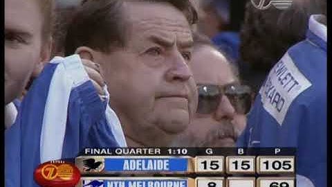 1998 AFL Grand Final: Adelaide v Nth. Melbourne (5 minutes to go)