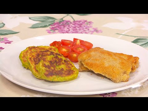 Mini tortillas de vegetales y milanesitas de peceto