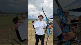 My first archery funshoot game i managed to get rank to top 4 out 8 #archery #fyp #competition