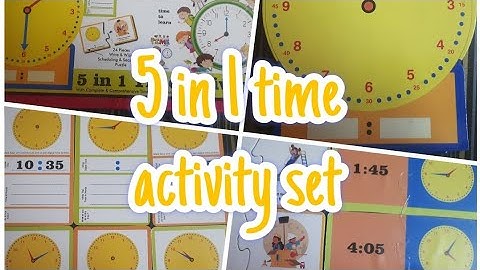 5 in 1 time activity set toy #video #youtube #toy #time toy #activity set #activity  #fun #learning