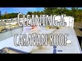 Cleaning a caravan roof