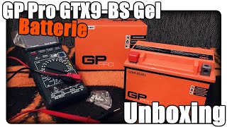 GP Pro GTX9-BS Gel Batterie Motorrad Batterie Unboxing + Erster Eindruck