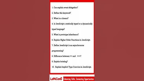 JavaScript Interview Questions #javascript #frontend  #interviews