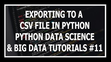 [Hindi] Writing A CSV File In Python Pandas - Python Data Science and Big Data Tutorials