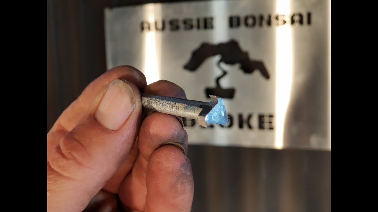 How to make a Bonsai wood carving bit from a bolt, Aussie Bonsai Bloke