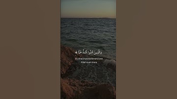 وَمِنَ النّاسِ مَن يَتَّخِذُ مِن دونِ اللَّهِ أَندادًا | البقرة: ١٦٥ | القارئ: ياسر الدوسري