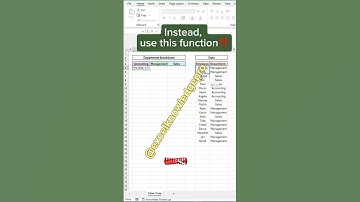 ✅ “🔥 Separate Employees by Department in 10 Seconds! | Excel Filter + Formula Trick”✅ “Excel Magic:
