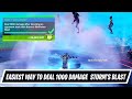 How to Deal 1000 damage after knocking an opponent back with Storm Whirlwind Blast in Fortnite