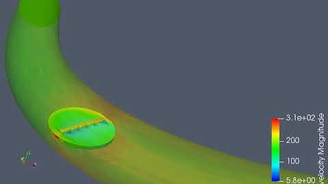 steady state simulation of flow over a throttle body (velocity simulation)