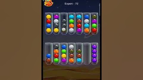 Golden Bubble Sort Expert Level 72 (gameplay walkthrough)