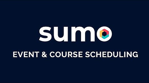 SUMO - Event and Course Scheduling