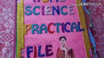 Home science practical file class 12th