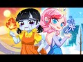 Squid Game Doll vs Frozen Anna ( Let it go song ) | Gacha Club | Ppg x Rrb Gacha Life