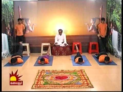 Dr. Asana Andiappan's Kalaignar TV Yoga Program on 26 04 2012 Salabasana ashtanga mysore