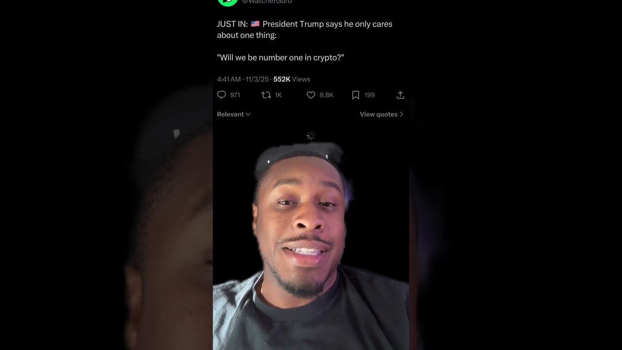 Трамп сказал, что его волнует только то, будем ли мы №1 в криптовалюте 😂 мы действительно добрали...