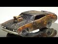 Mad Max / Gas Lands Custom Hot Wheels 73 Ford Falcon XB