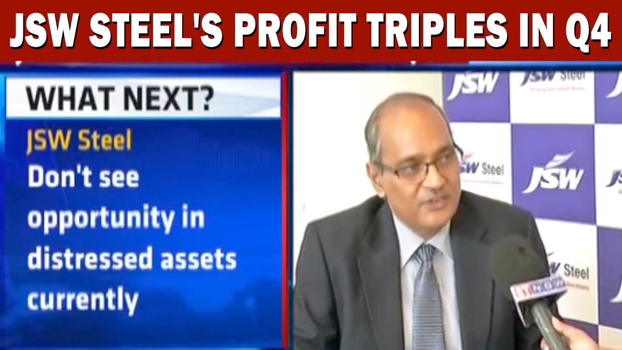 JSW Steel's Profit Triples In Q4