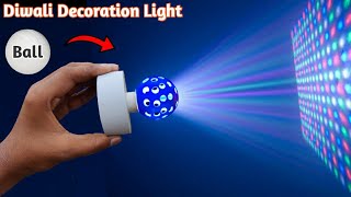 How To Make Powerfull Dj Light At Home Using Old Ball | Decoration Light | Dj Light | Light