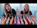100 Bottles of Glue Slime Challenge || Taylor & Vanessa