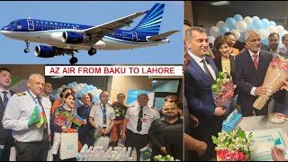 Azerbaijan Airline Direct Flight Lands at Lahore Airport