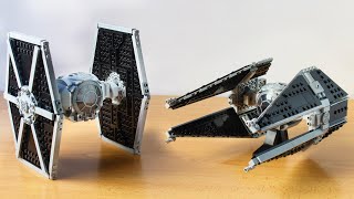 LEGO® TIE Interceptor MOC made ONLY from 75300 TIE Fighter - TUTORIAL