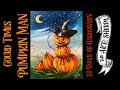 Pumpkin Man Returns Easy Acrylic painting step by step 13 days of Halloween | TheArtSherpa