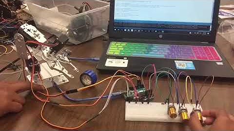 Control Robotic Arm with Potentiometers