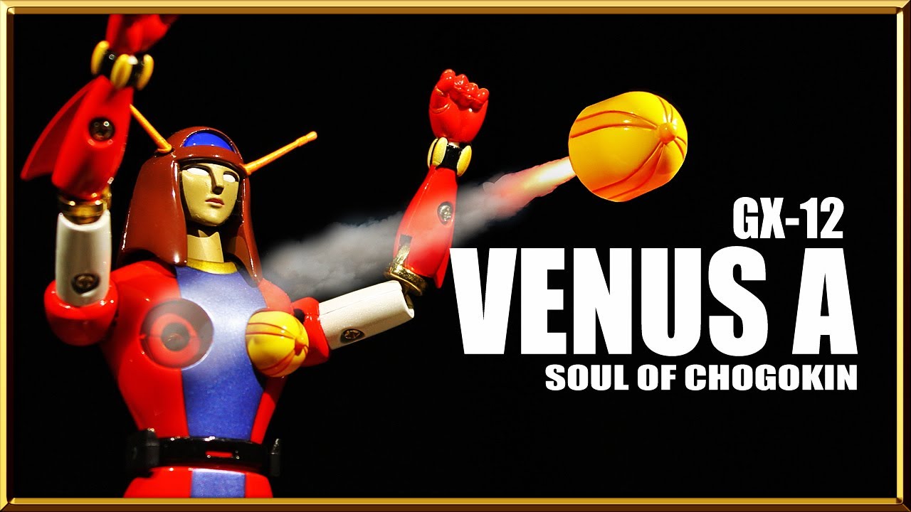 Bandai GX-12 Venus A Soul of Chogokin robot figure review - YouTube
