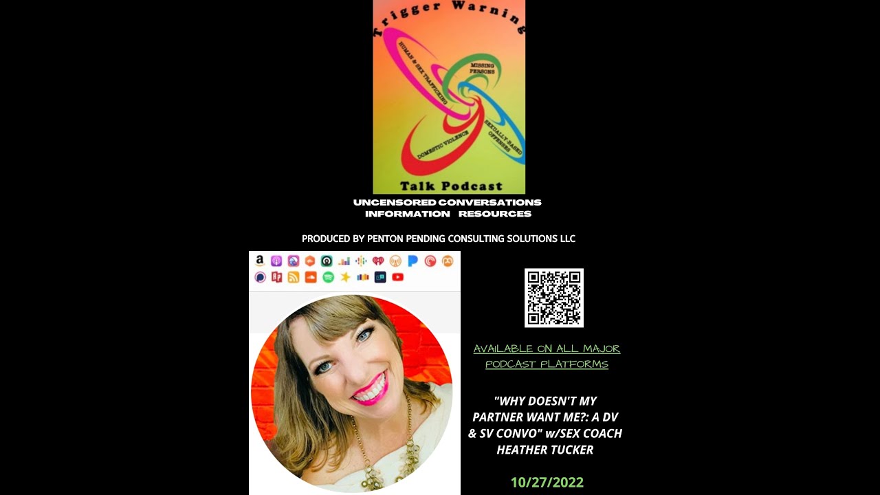 "WHY DOESN'T MY PARTNER WANT ME?: A DV & SV CONVO"  w/SEX COACH HEATHER TUCKER