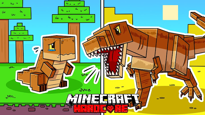 Aku Bertahan 100 HARI sebagai DINOSAURUS JURASSIC di HARDCORE Minecraft!