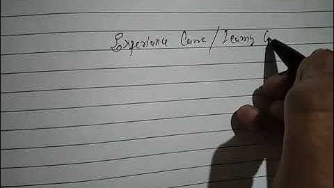 experience curve ( learning curve )