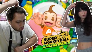 Mizkif and Emiru play Super Monkey Ball - Expert Challenge Mode
