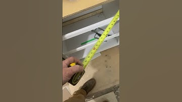 Quickest easiest most accurate way to get an inside measurement #diy #carpentry #cabinets #measuring