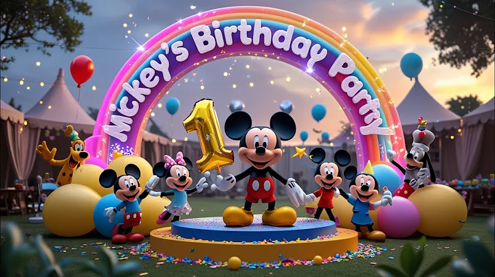 Mickey's Birthday Party 🎂|Mickey Mouse Clubhouse| Nursery Rhyme | Babies Pomes |kids poems| cartoon