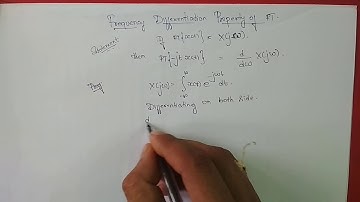 To Prove Frequency Differentiation Property of FT
