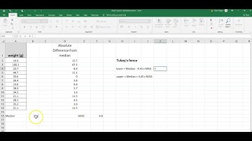 Finding outliers in a dataset MAD method