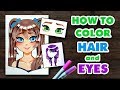 ☆ HOW TO COLOR || HAIR and EYES! || Easy Tutorial ☆