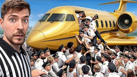 100 Pilots Fight For A Private Jet @MrBeast #mrbeasthindi #