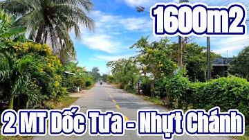 Bán 1600m2 đất có 900m2 thổ cư hai mặt tiền đường xe tải lớn Nhựt Chánh - Bến Lức Long An