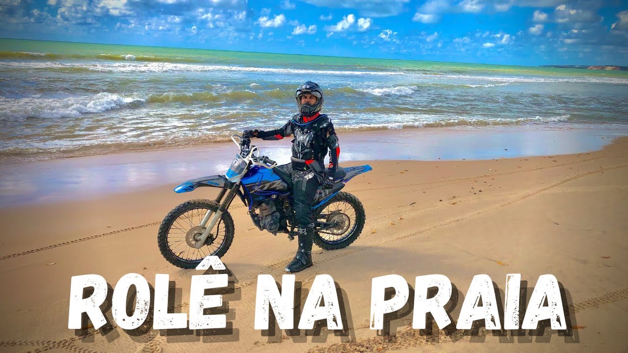 ROLÊ NA PRAIA COM A XTZ 125 DE TRILHA