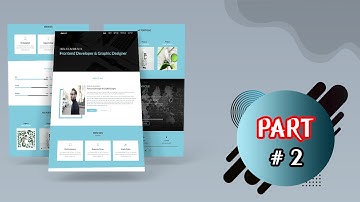 Responsive Personal Portfolio Website Using HTML CSS and JavaScript | Part 2 |