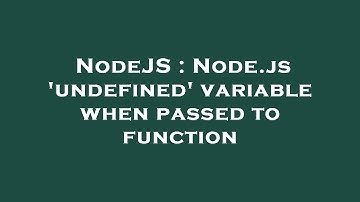NodeJS : Node.js 