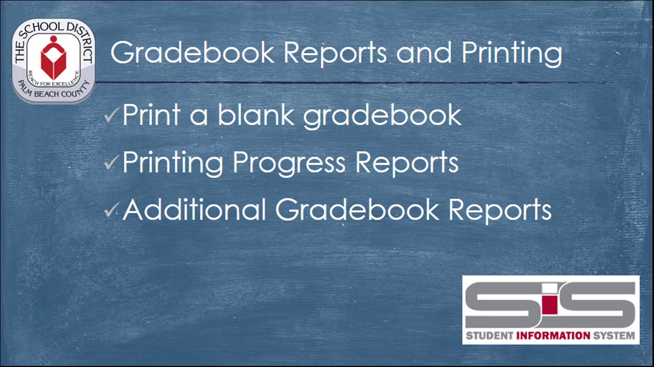 sis for secondary teachers gradebook reports and printing youtube blank grade book